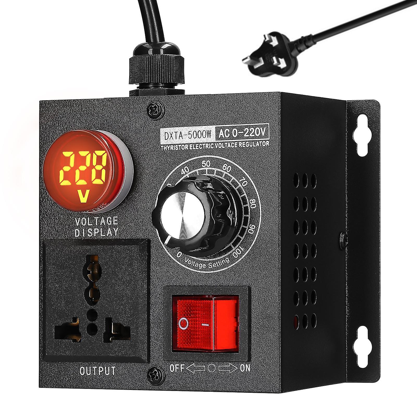 AC220V 5000W Regolatore di tensione continuo Regolatore di tensione monofase variabile portatile Regolatore di temperatura della luce-C11