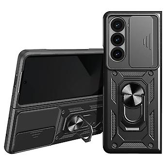 Ring Case for Galaxy Z Fold 6 Shock Protection with Camera Cover, Black