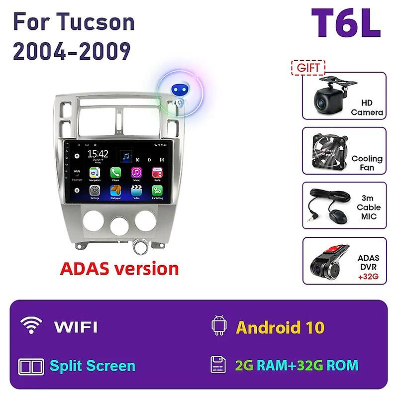 Android 10 4g Dsp Car Radio Multimidia Video Player Navigation Gps Car Stereo For Hyundai Tucson 2004-2009 2din Head Unit