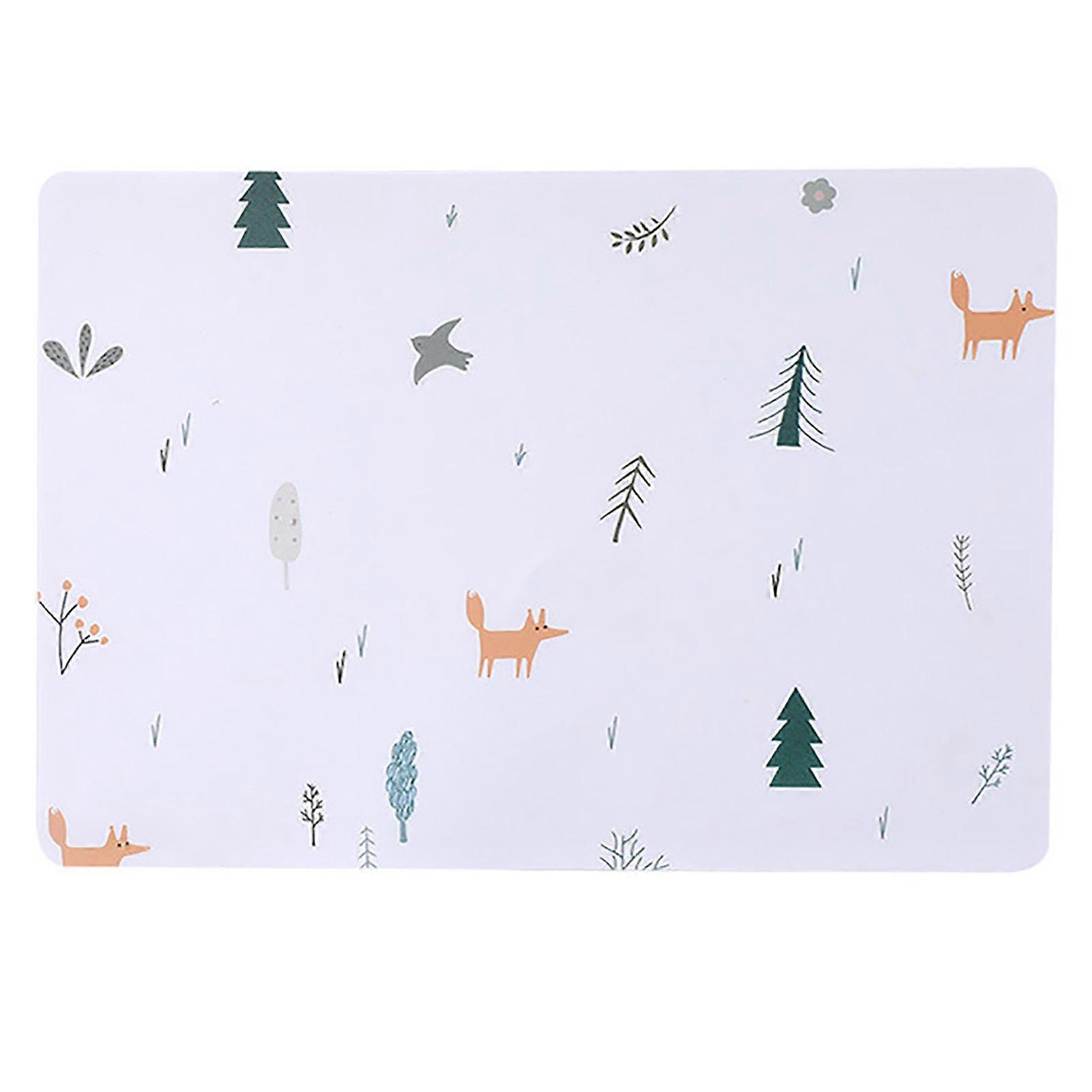 Placemat Dining Mat PP Table Coaster Oilproof Waterproof Rectangular for Home Hotel Restaurant