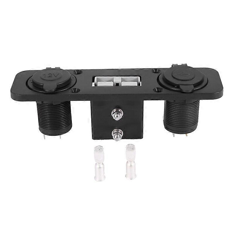 Flush Mount Anderson Plug Socket Double USB Charger Socket Panel for Caravan Camper Boat Truck
