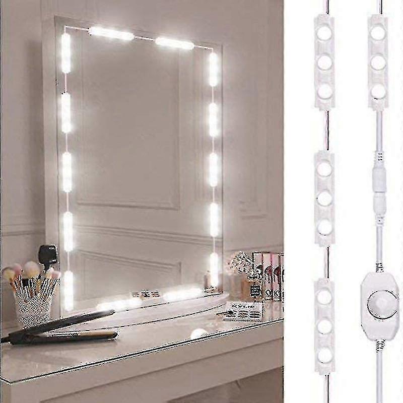 Sunrain Led Mirror Light, Dimmable Mirror Lighting, Length Makeup Light, Cool White Led Makeup Mirror Kit