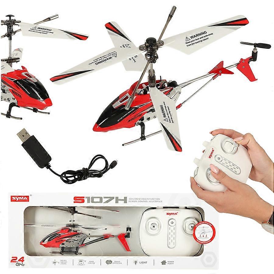 SYMA S107H RC Hubschrauber 2.4GHz RTF Rot