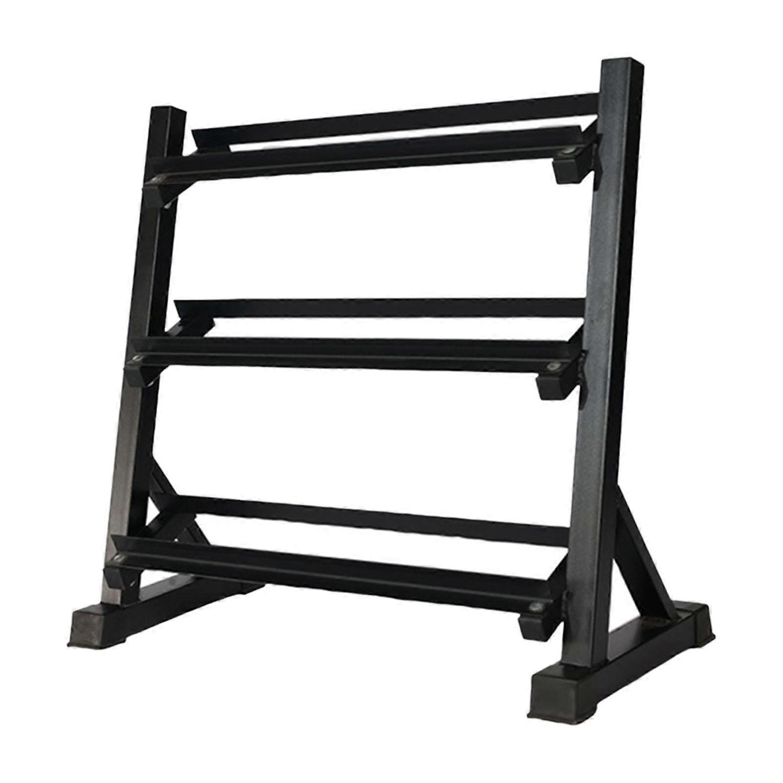 Dumbbell Rack Stand Metal Stable Workout Equipment 3 Layers Dumbbell Bracket