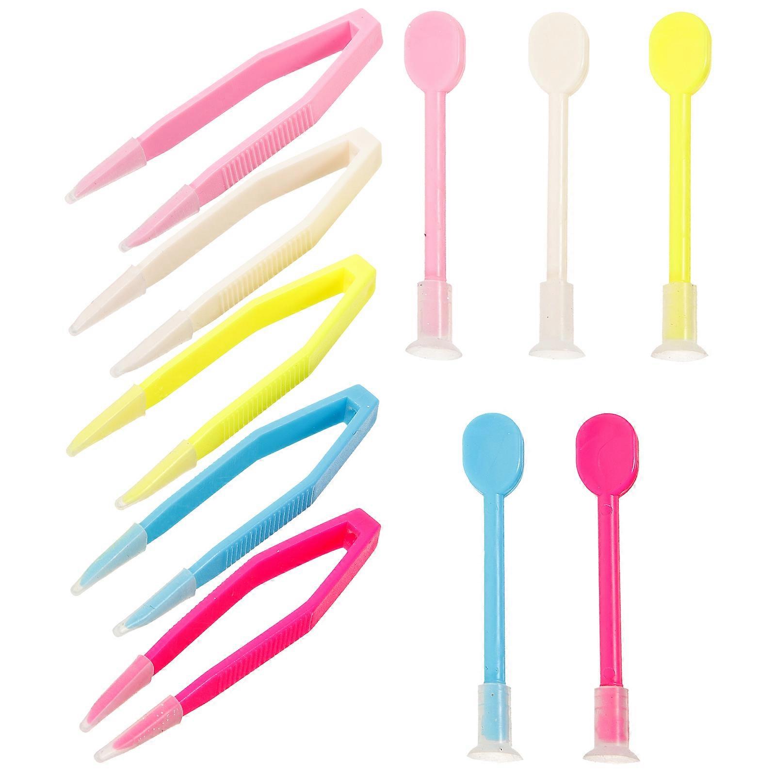 10 件镊子和吸杆镜片 用于旅行的插入器拆卸器