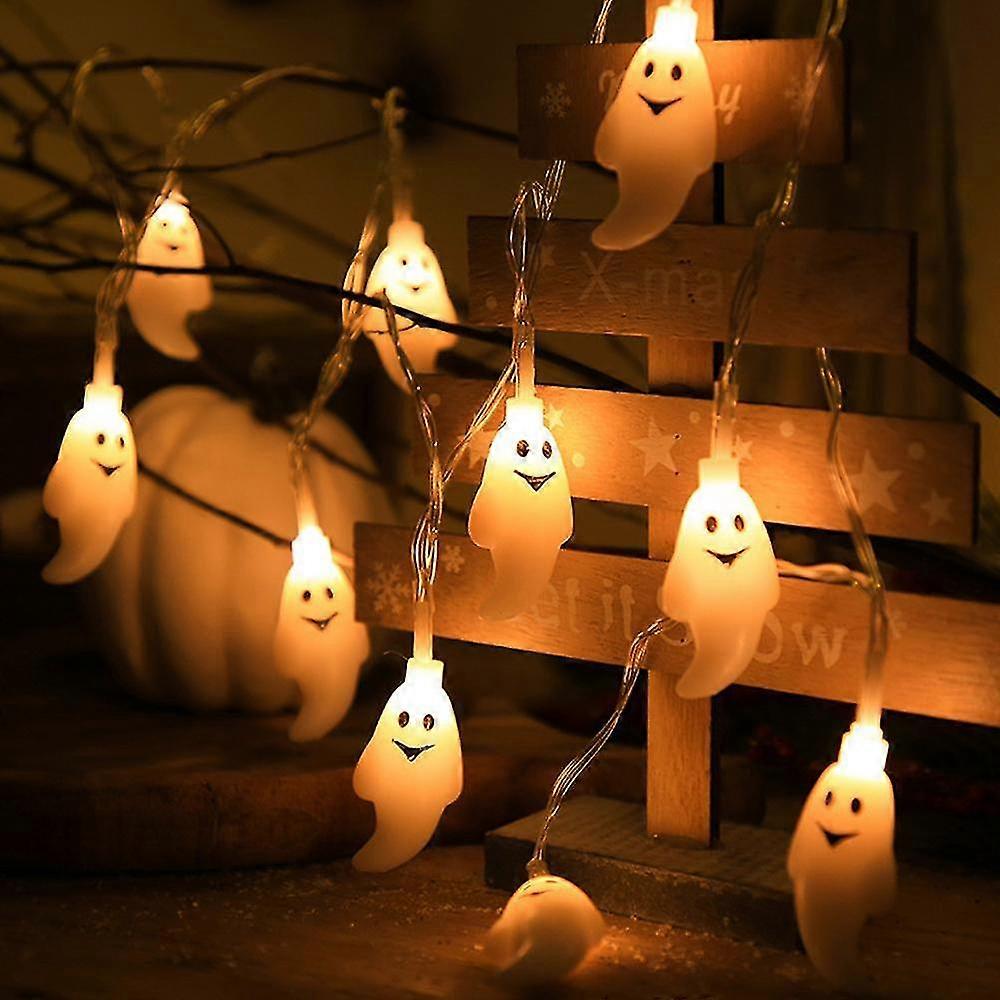 Halloween Scary String Lights, 10 Led 1.5m, Halloween Party, Little Ghost