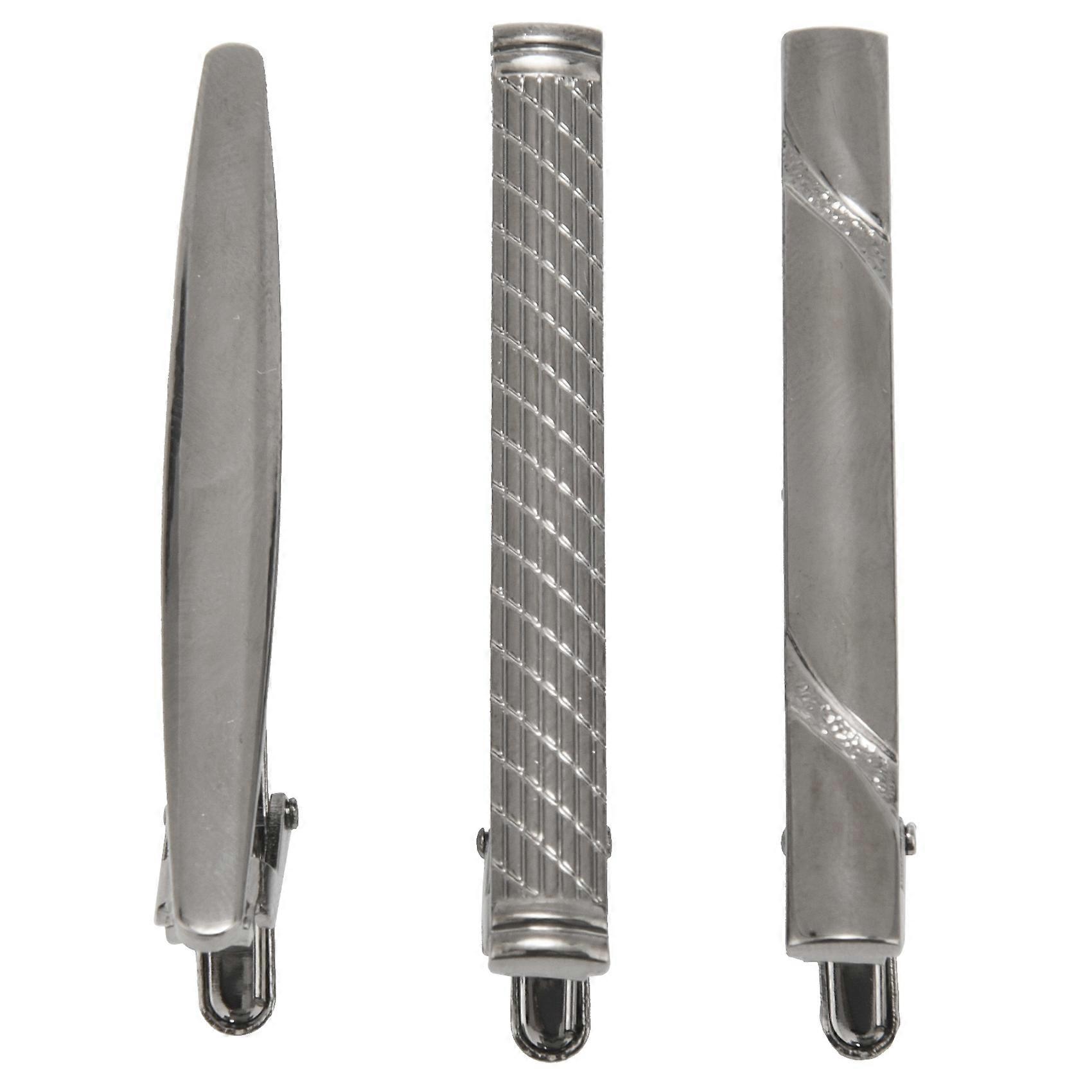 3 Sztuk Spinki do Krawatów Dla Mężczyzn Tie Bar Clip Set do Regularnych Krawatów Krawat Ślub Biznes