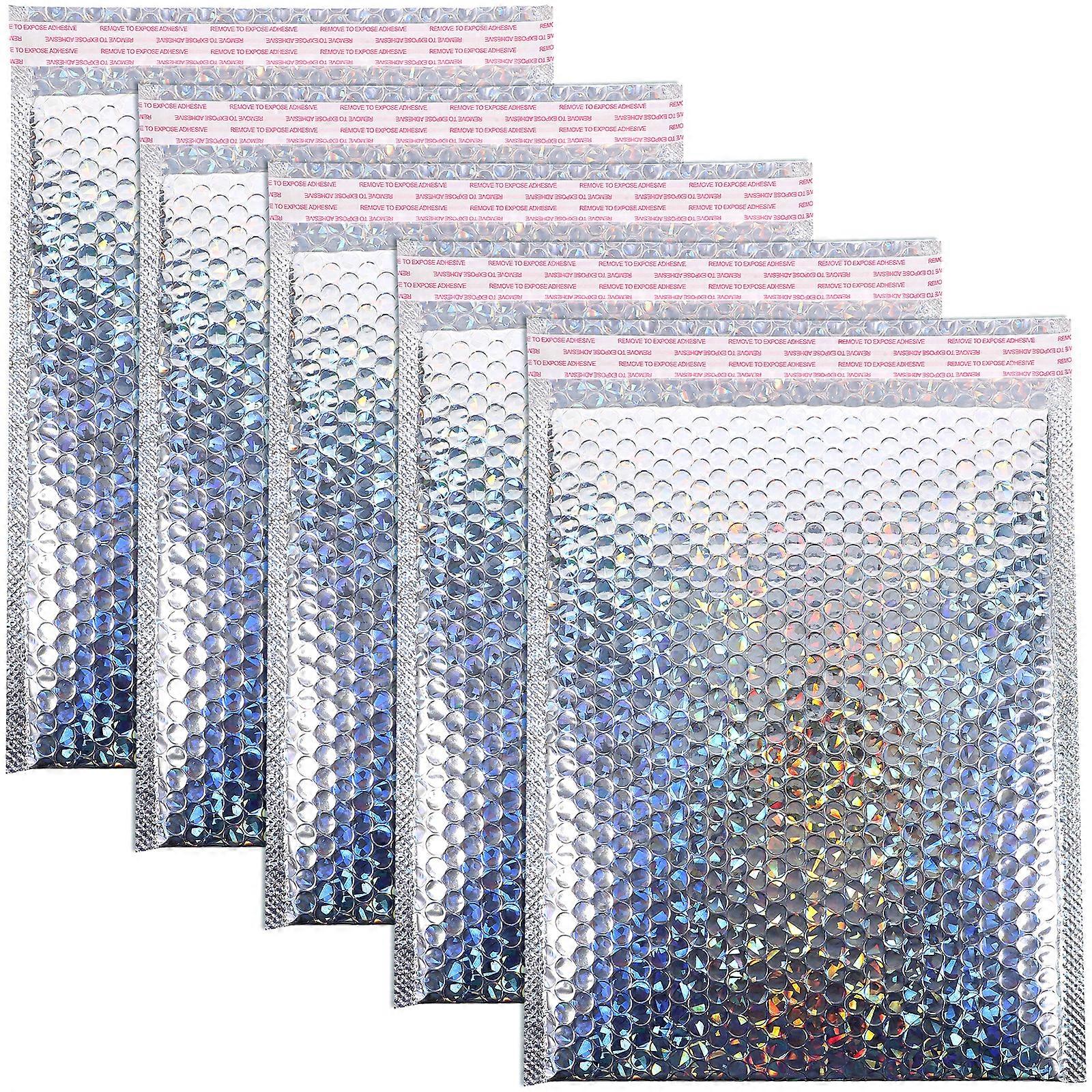 5pcs Bubble Packaging Bags Self Adhesive Shipping Bags Adhesive Storage Bags for Mailing Package