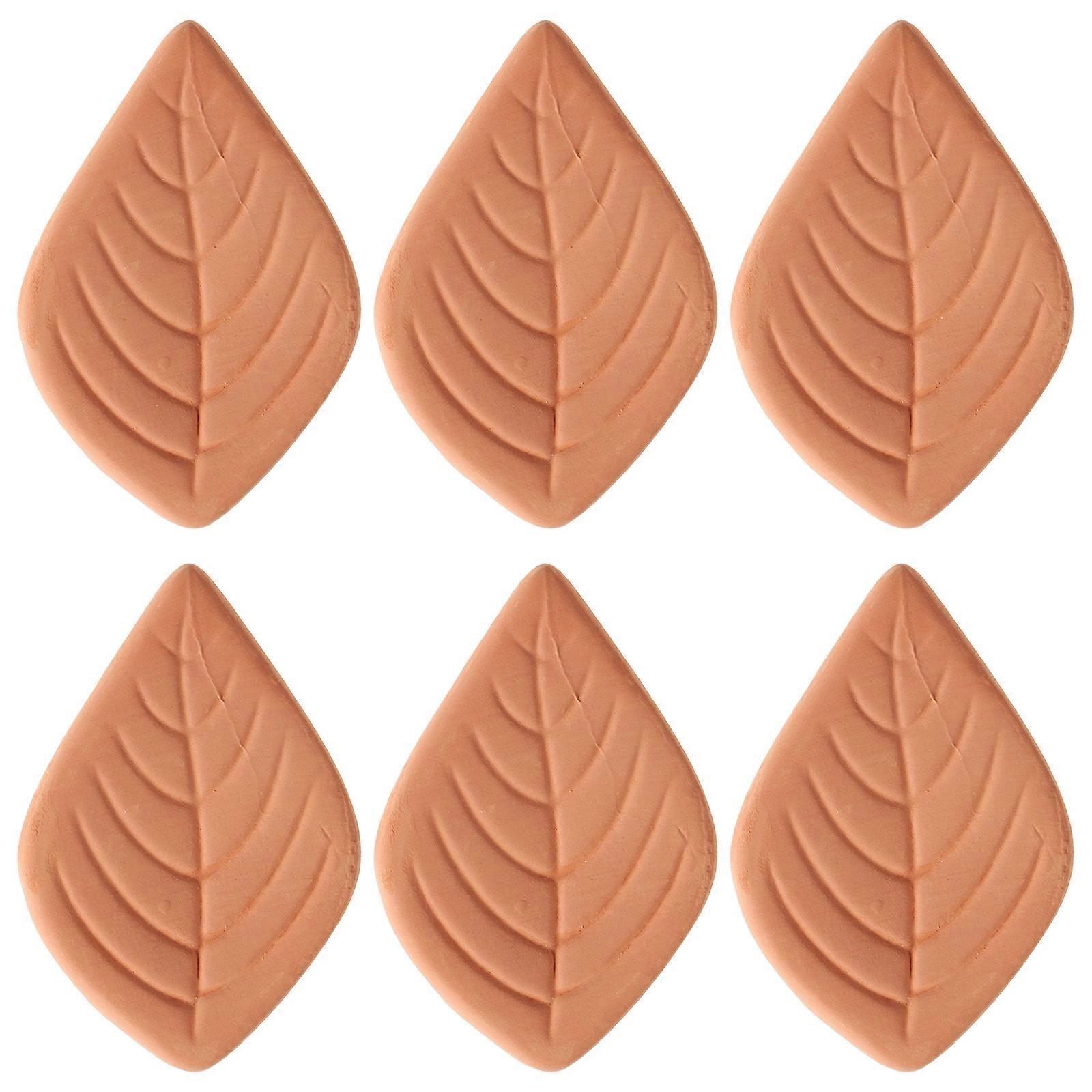 6pcs Sugar Saver Leaf Terracotta Sugar Keeper and Softener Sugar Reusable Saver