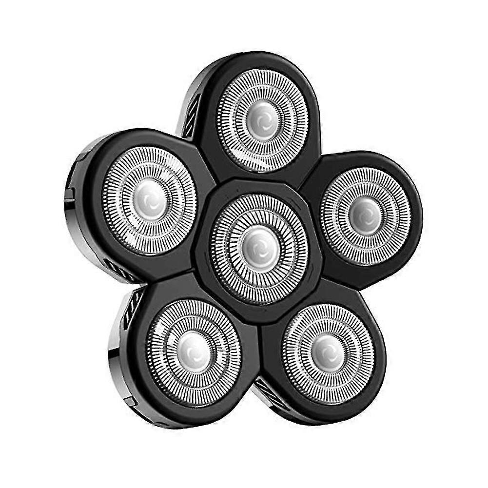 Replacement Shaver Head For Bald Men, 6 Heads Beard Hair Replacement