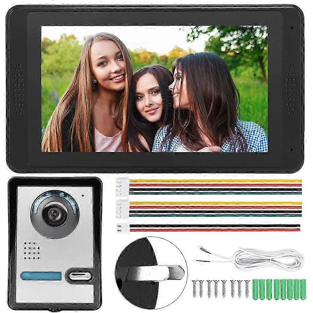 7inch Wired Photo Shooting Touch Screen Video Intercom Doorbell Door Phone 110-240v Au Plug