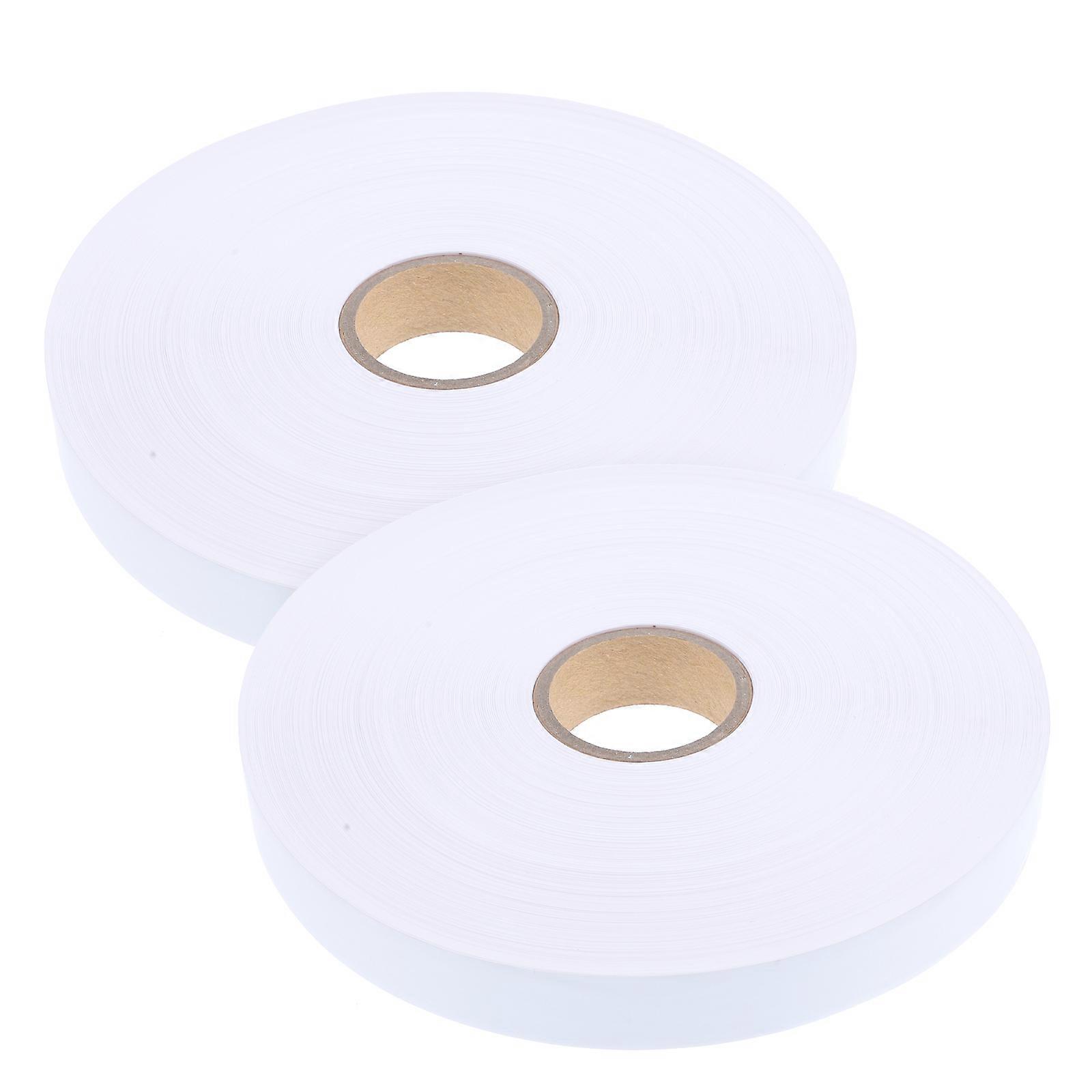 1 Roll Blank White Nylon Washing Label Fabrics Package DIY Printing Tape