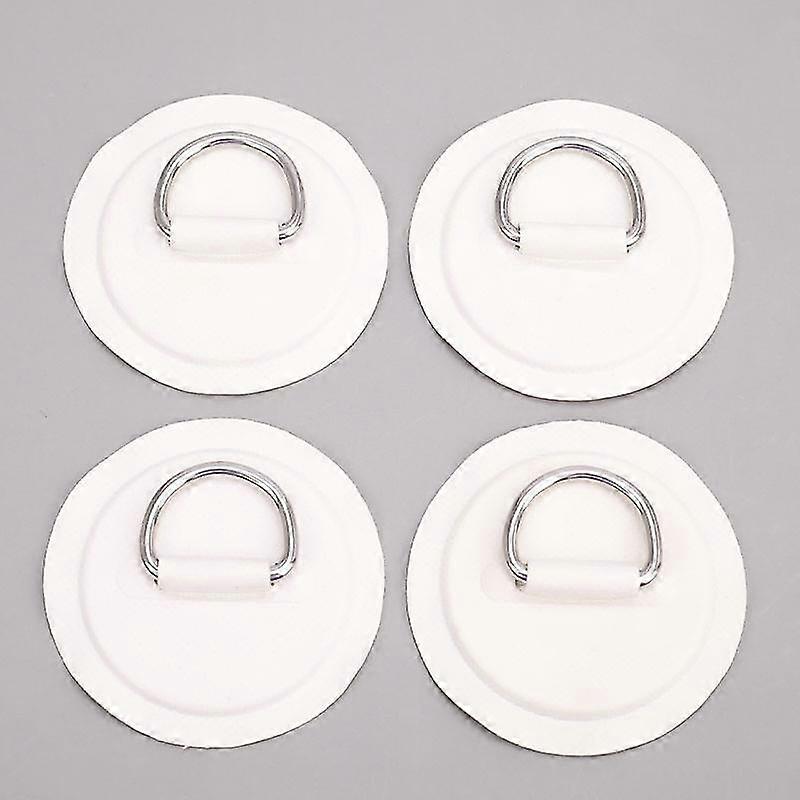 4 adet Sörf Tahtası Bot Tekne Pvc Yama D Halka Güverte Rigging Sup Yuvarlak Halka Pad