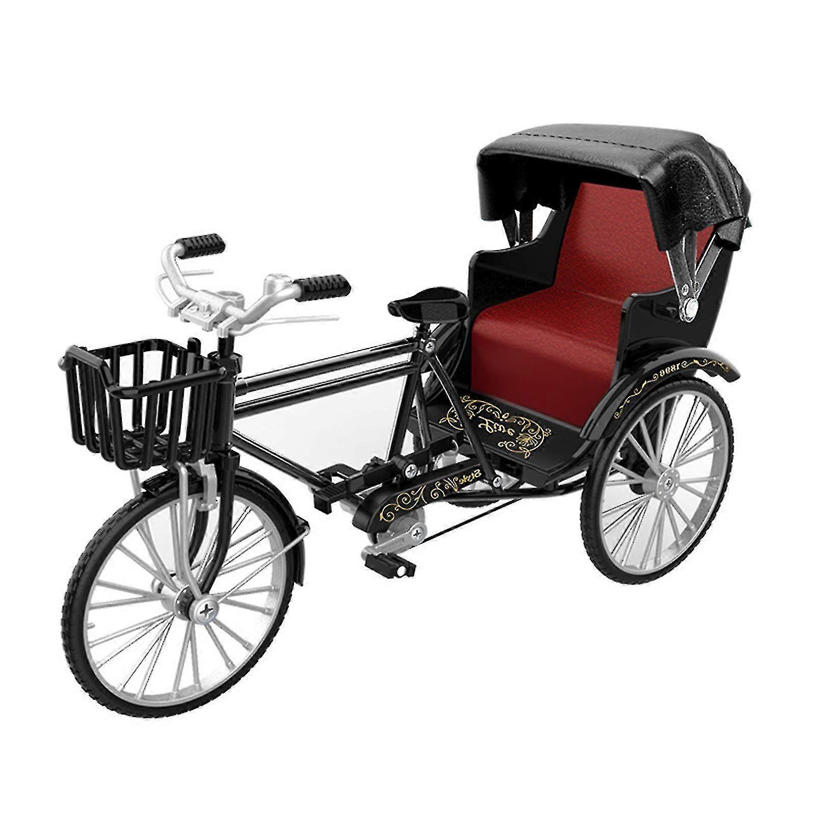 Ornement de tricycle simulé 1:12 Échelle Classique Tricycle Modèle