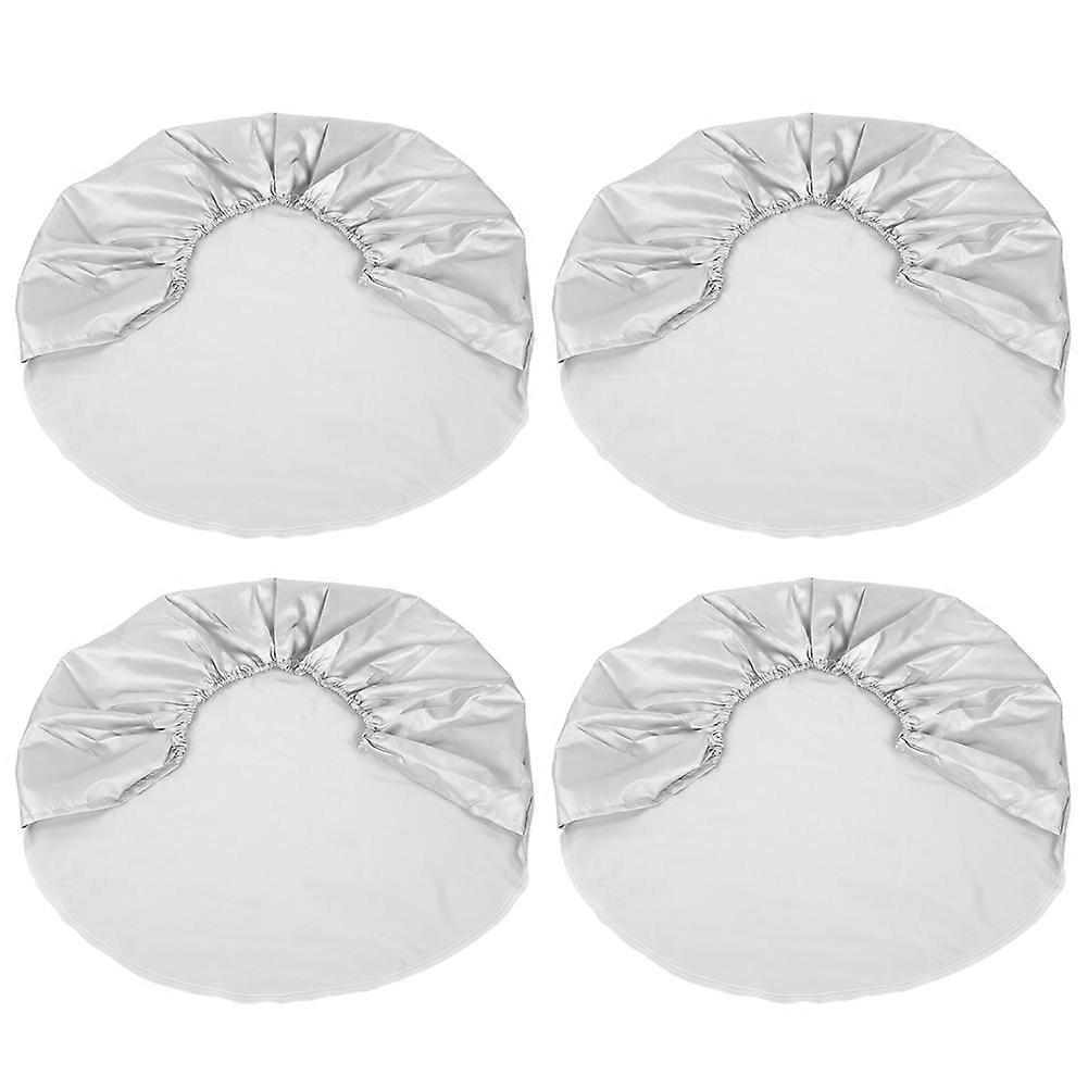4Pcs 27 "-29" ασημένια κάλυψη προστασίας ελαστικών ροδών για το ρυμουλκό φορτηγών Jeep RV SUV αυτοκινήτων