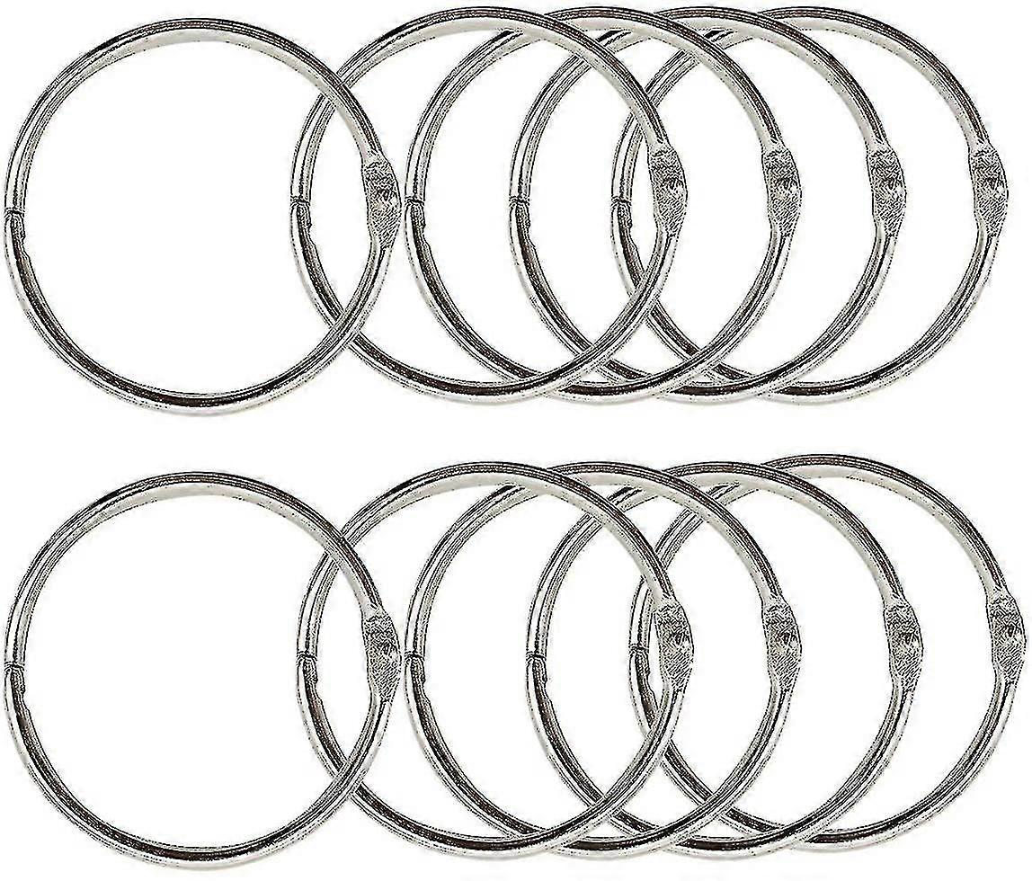 10 Pack 2 Inch 50mm Diameter Book Loose Leaf Binder Rings
