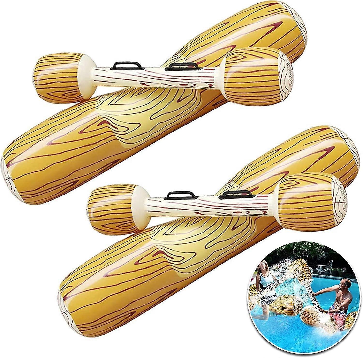 Inflatable Pool Floats, Pool Inflatable Floating Row Toys for Children, Swimming Pool Toy Water Toy for Adults, Pool Fighting Battle Log Pool Rafts Fl
