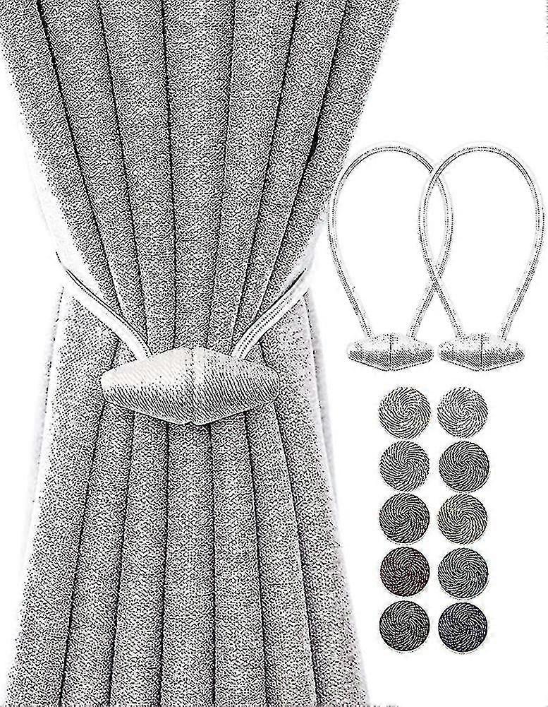 Magnetischer Vorhang Mit Upgrade Größerer Magnet, 2er-Pack 40cm Vorhanghalter