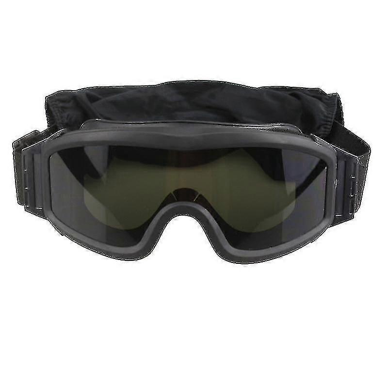 Tactical Glasses Military Shooting Triple1pcs-black