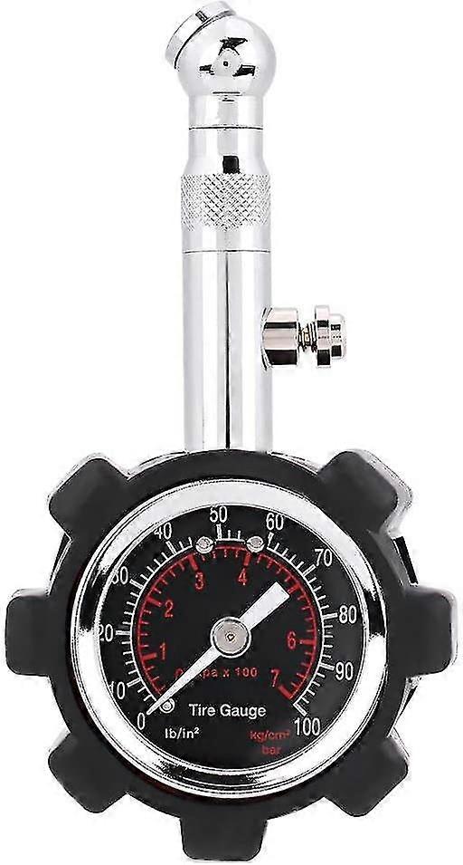 Standard Tire Pressure Gauge 0-100psi Manual Watch Tester Easy To Read Dial Tire Pressure Gauge For Cars, Trucks