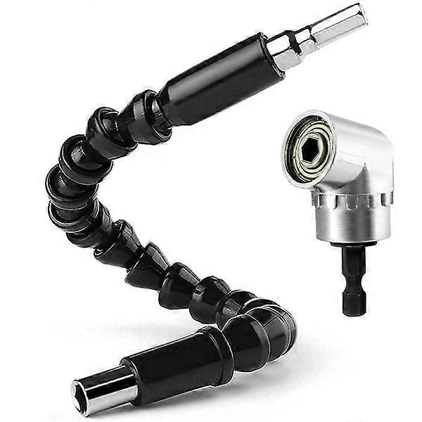 2PCS Right Angle Drill Bit Screwdriver Bit Extended Screwdriver Bit Holder