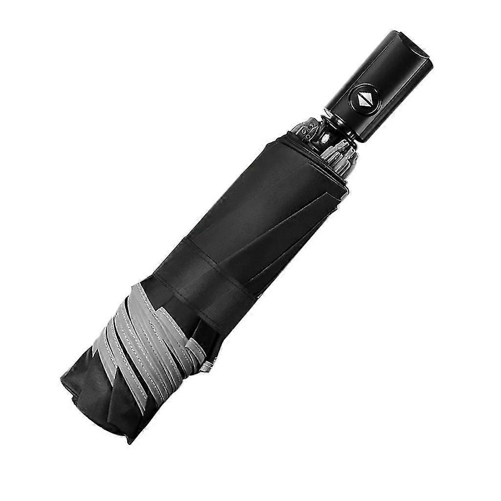 Automatic Umbrella Reverse Folding Business Umbrella With Reflective Strips