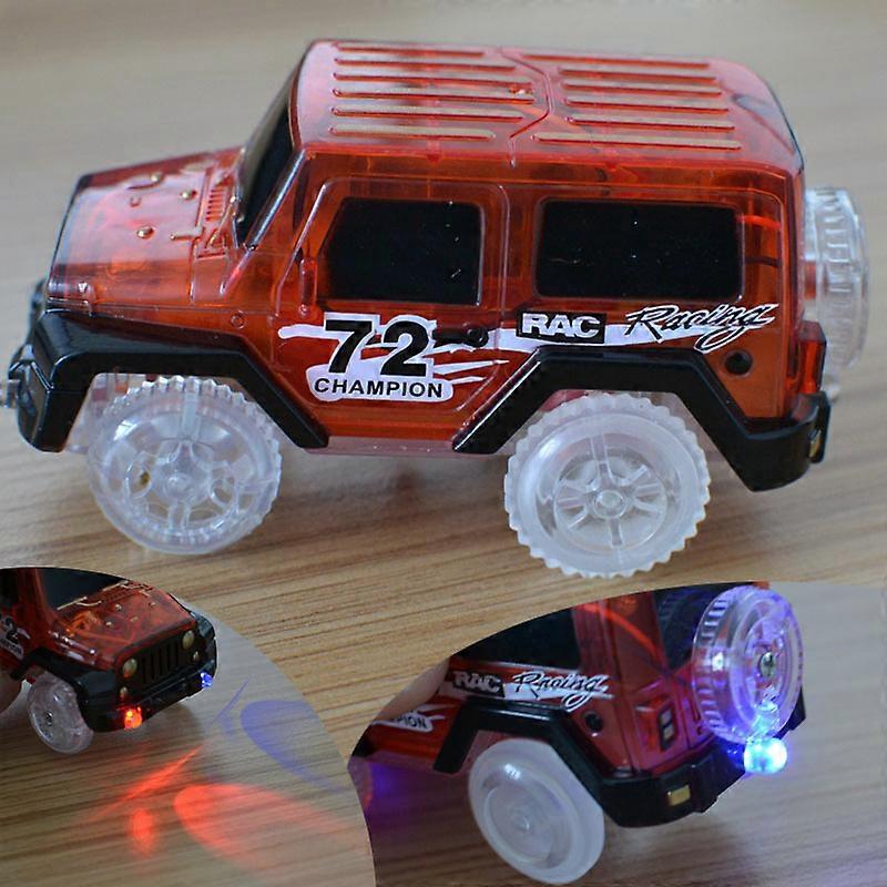 LED light up Cars for Glow Race Track Electric Car Toy Flashing Kid ...