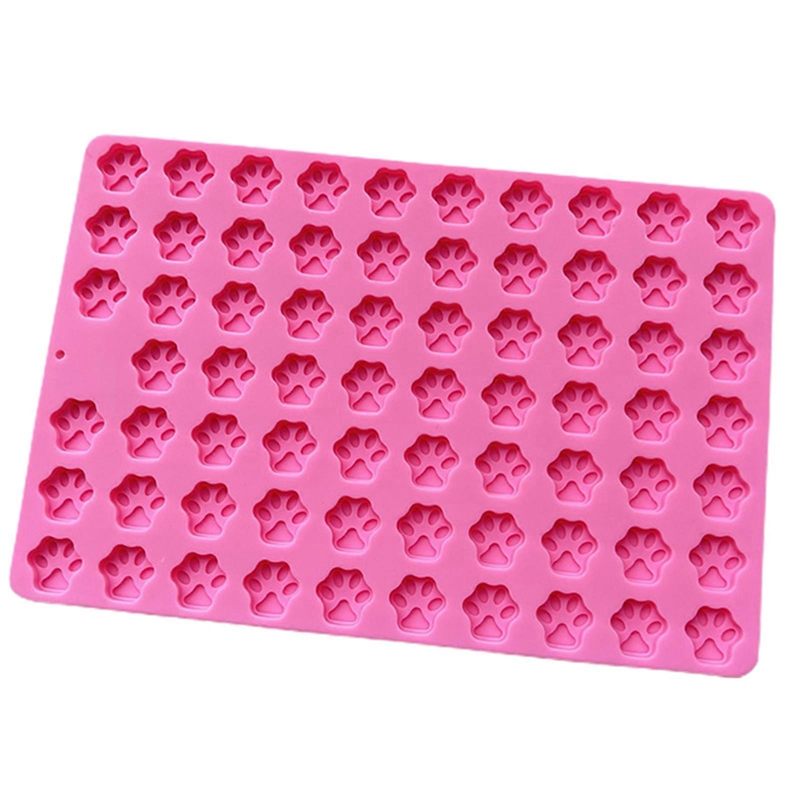 Cake Mold Food Grade Non-stick Reusable Easy Release Flexible DIY Multi Grids Cat Paw Shaped Chocolate Mold Kitchen Accessories