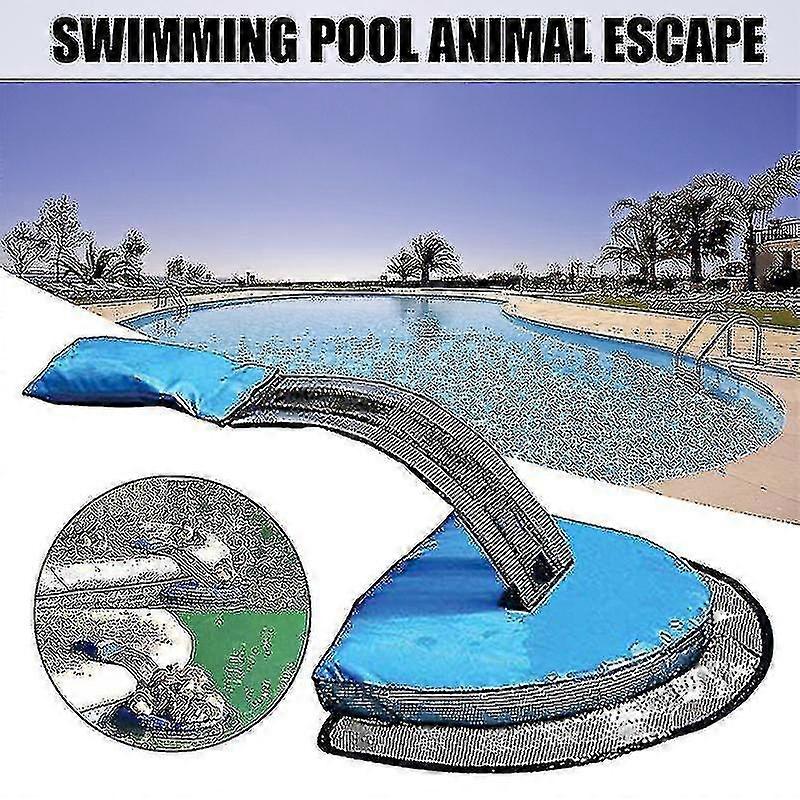 Animal Saving Escape Ramp For Pool Floating Ramp Rescues Frog Log Pad Pool Animal Saver