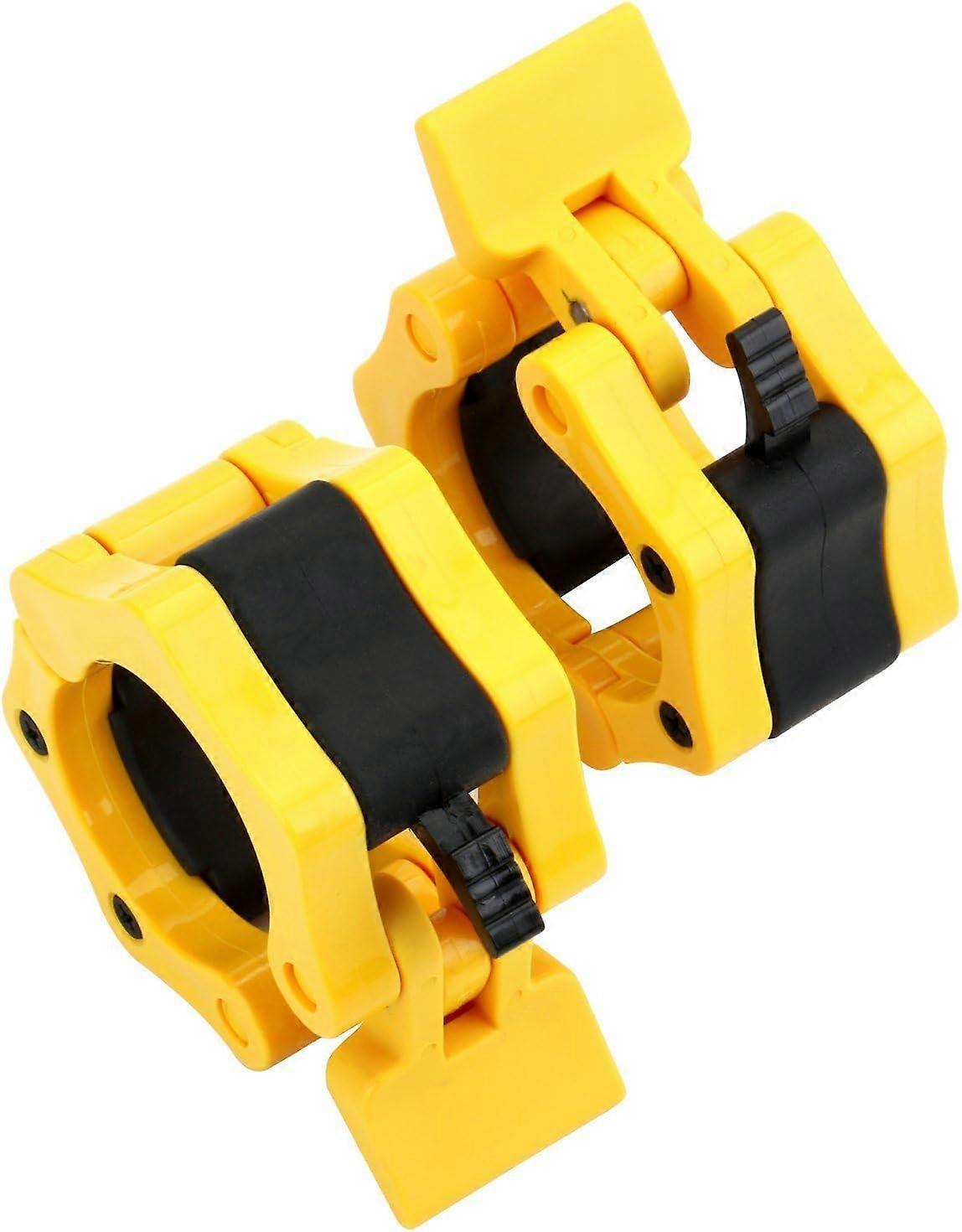 Locking Ring Locking Collar for?Exercise Training Strength Training Quick Release 50mm Pack of 2 Yellow