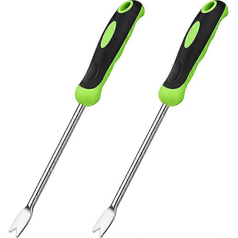 2PCS Manual Weeding Root Fork, Manual Weeder Root Puller, Hand Weeding Tool for Digging, Weeding, Loosening Soil, Dandelion Puller for Uprooting