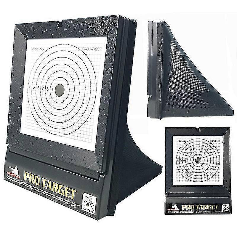 Airsoft Targets For Shooting+20pcs Paper, Reusable Bb & Pellet Guns With Trap Net Catcher , Heavy-duty Paper