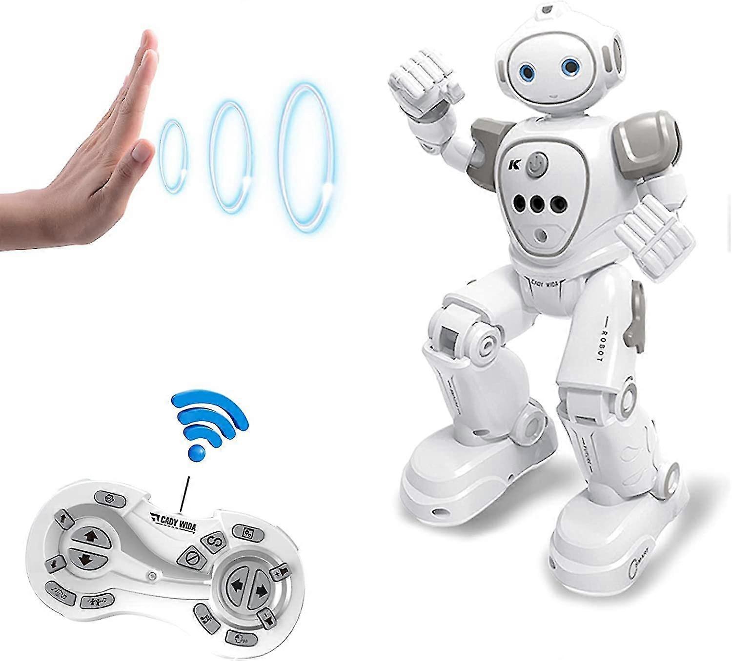 Rc Robot Toy - Gesture Sensing Remote Control Robot For Kids, With Singing & Dancing, Intelligent Programmable Smart Robot, Rechargeable Robot Toy, Ch