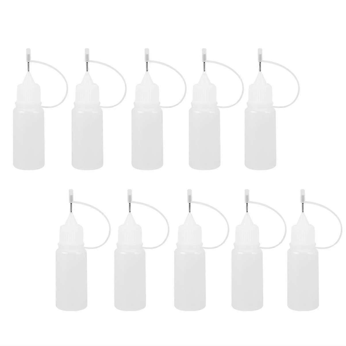 20pcs 10ml Needle Tip Glue Bottle Applicator Diy Quilling Tool Precision Bottle Squeeze Bottle
