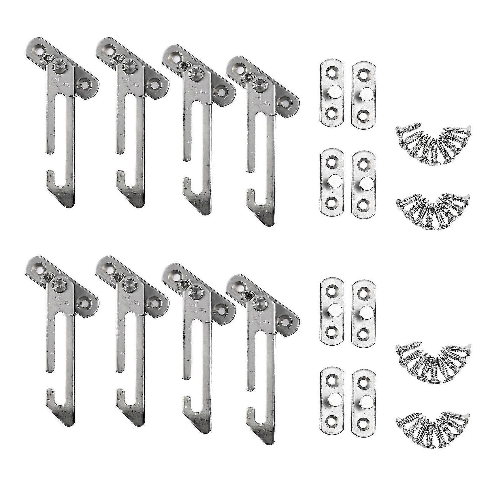 8 Pack Window Restrictor Locks Window Restrictor Hook Stainless Steel Child Lock Restrictor z Sc-m