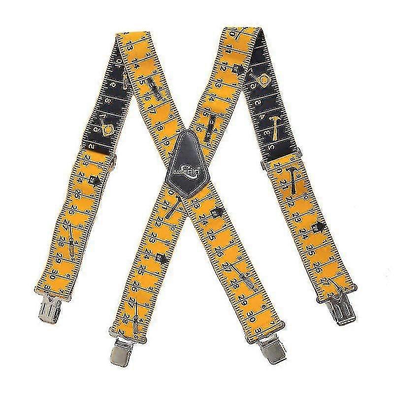 Heavy Duty Braces Work Tool Belt Suspenders Adjustable Straps X Shape