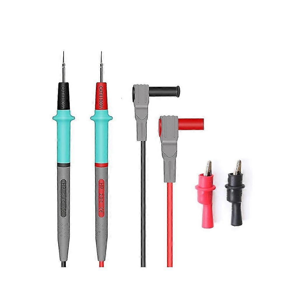 WJTG 1000V Universal Multimeter Test Leads Soft Silicone Cable Wire for Digital Multi Meter Needle Tip MJ