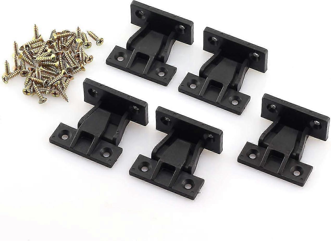 5pcs Plastic Quick Fitting Furniture Panel Joint Bracket Fast Installation Push-on Clips Corner Buckle For Cabinet Wardrobe Mounting Roman Column Conn