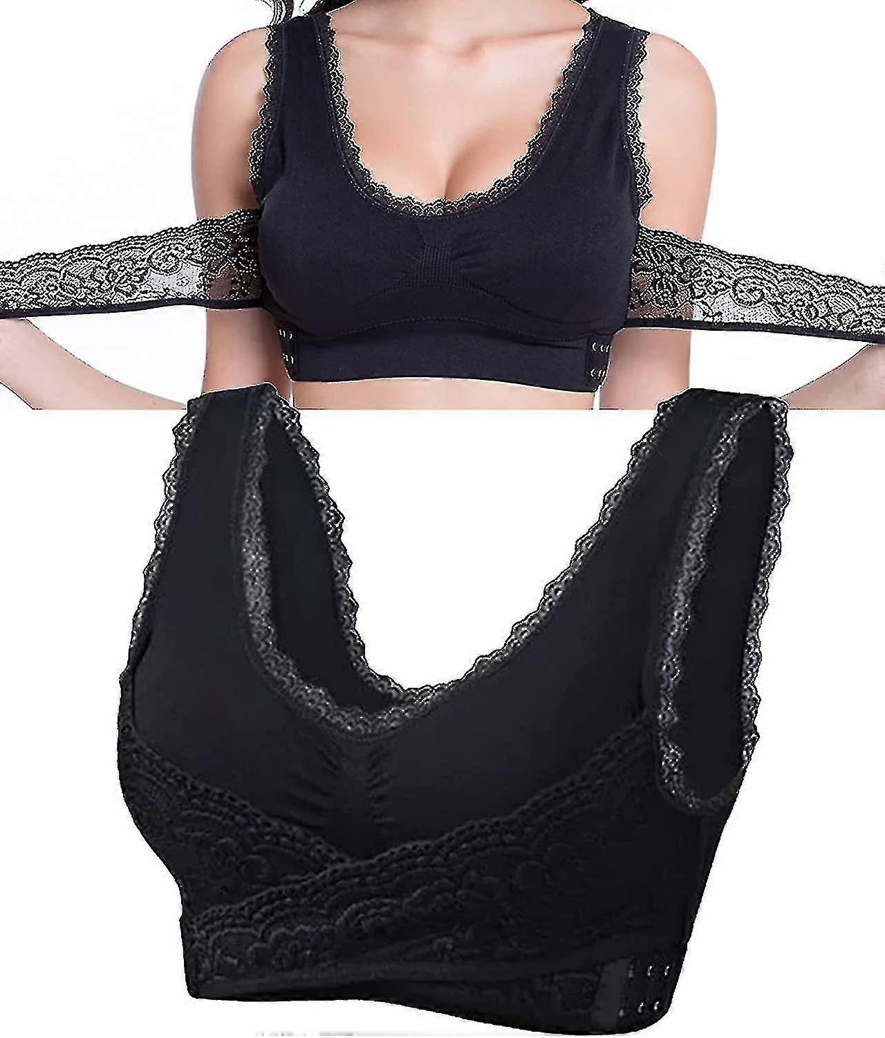 חזיית משי אלחוטית בעיצוב טורמלין, ניקוי רעלים ועיצוב הלימפה וחזיית הרמה עוצמתית לנשים Hk-lian