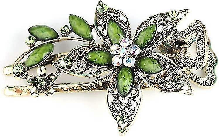 Vintage Joyería Crystal Hair Clips