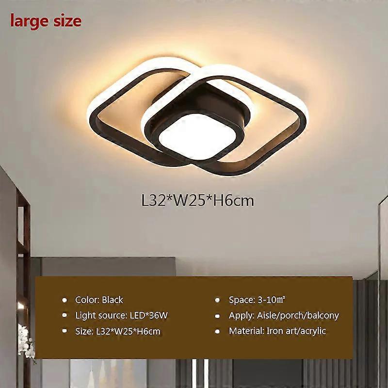 LED ممر السقف ضوء الجسم الاستشعار مصباح السقف 36W 32W لحم الخنزير المقدد مدخل خزانة مرحاض أدى تركيبات إضاءة السقف بريق