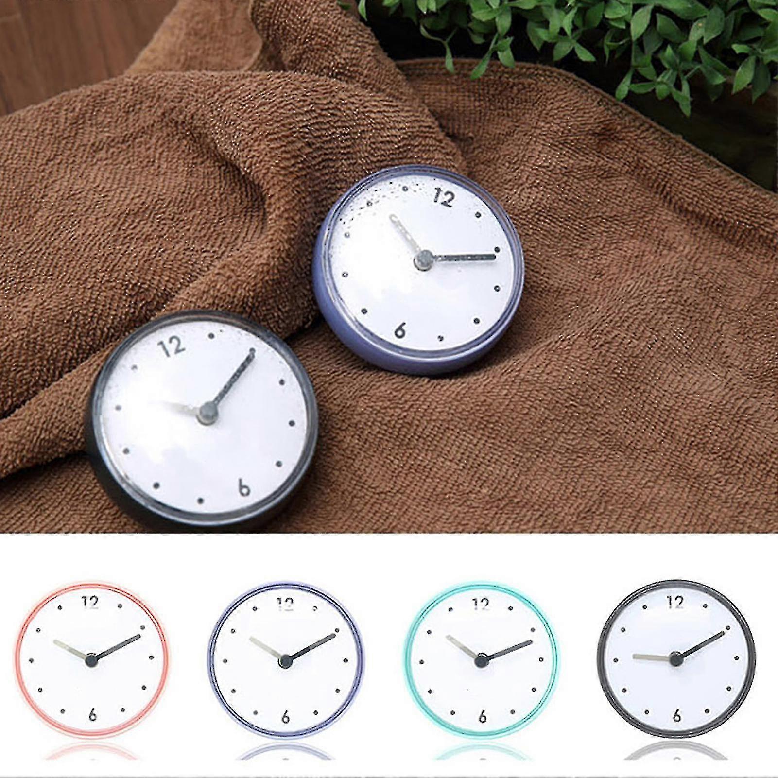 Bathroom Kitchen Waterproof Suction Cup Wall Clock Decor Shower Timer Decor