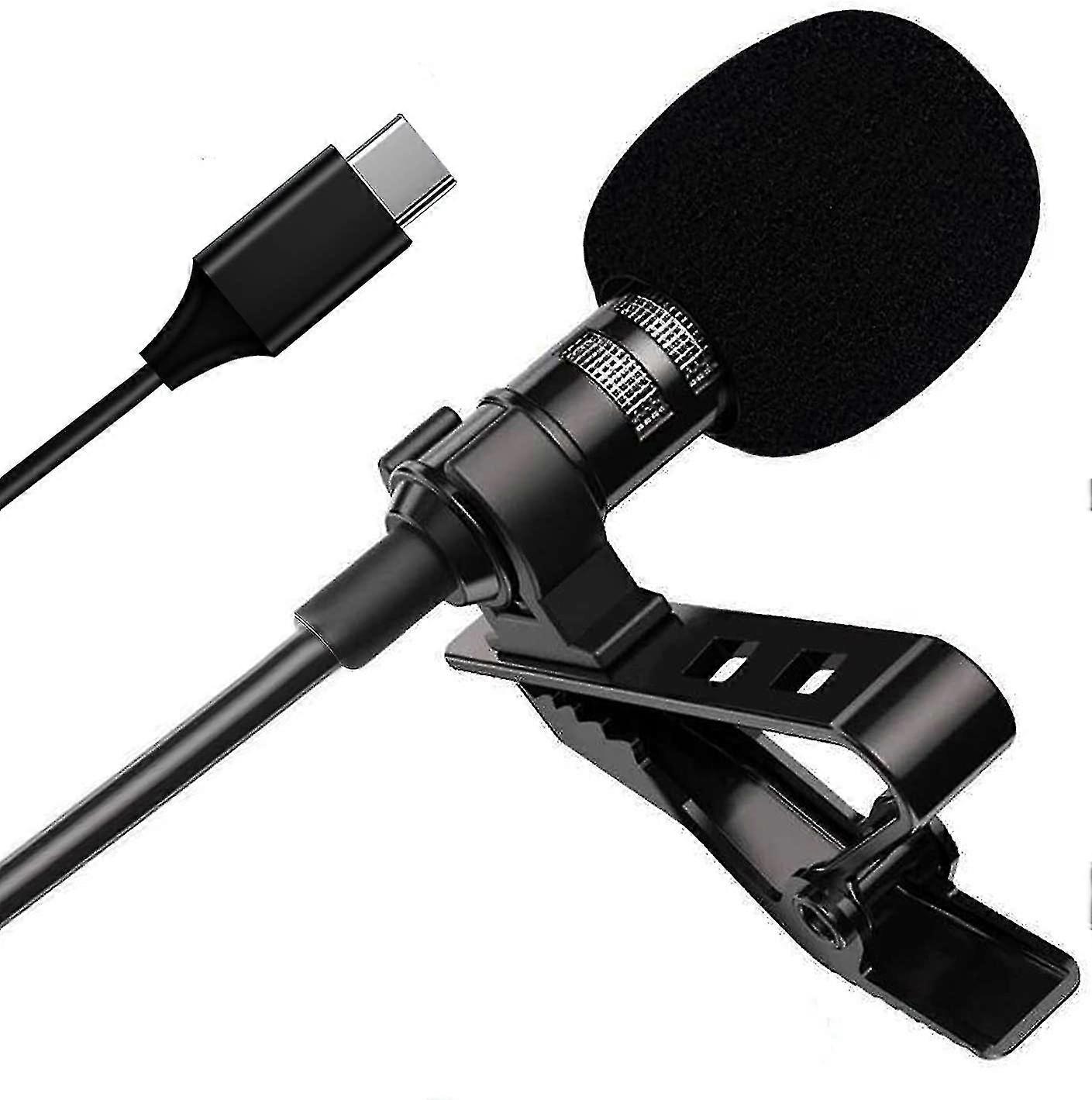 The Lavalier Mini Microphone For The Phone, The Professional Version Of The Usb C Clip-on Lapel Microphone
