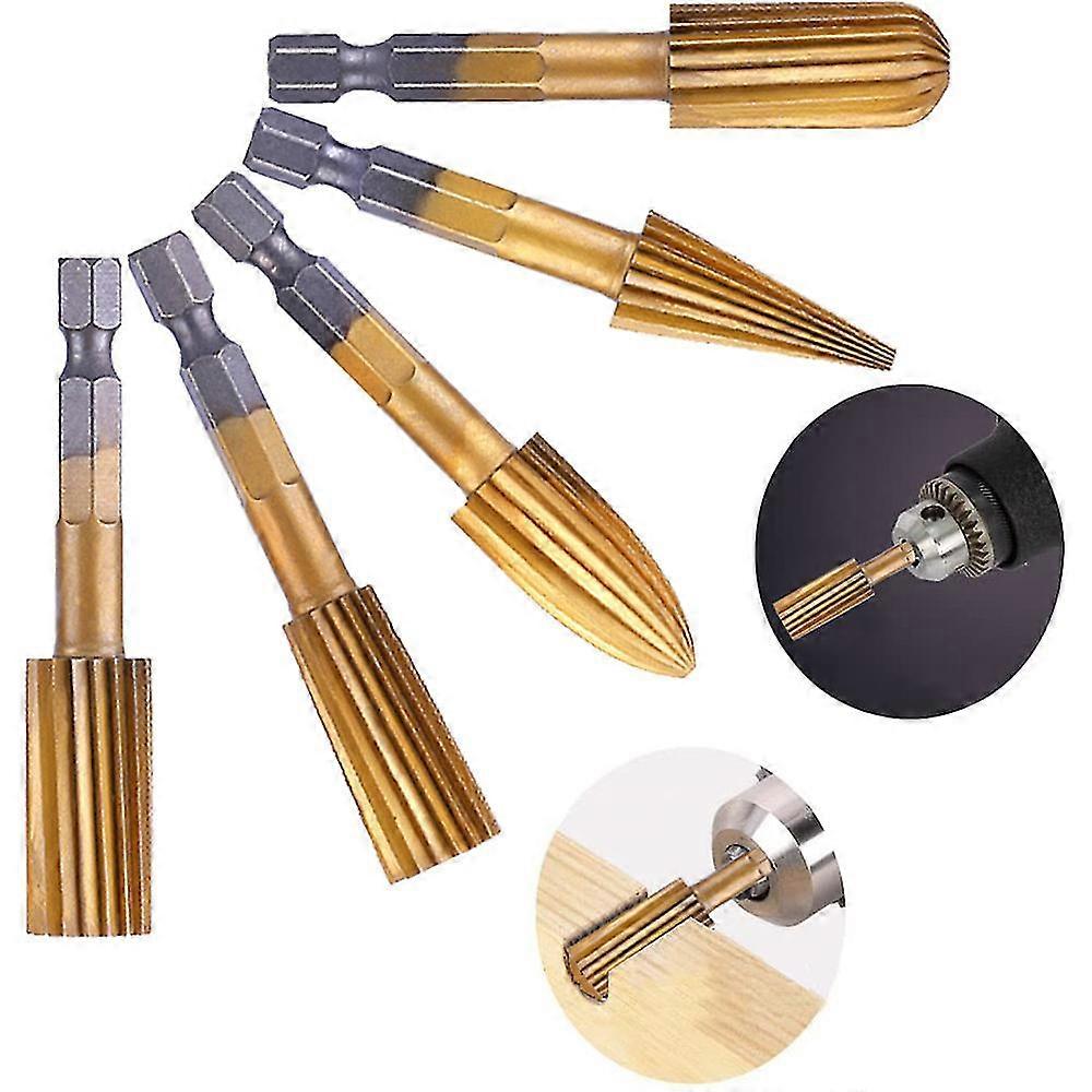 , Countersink Drill Bit, With Hexagonal Key, 5 Pieces_Apr