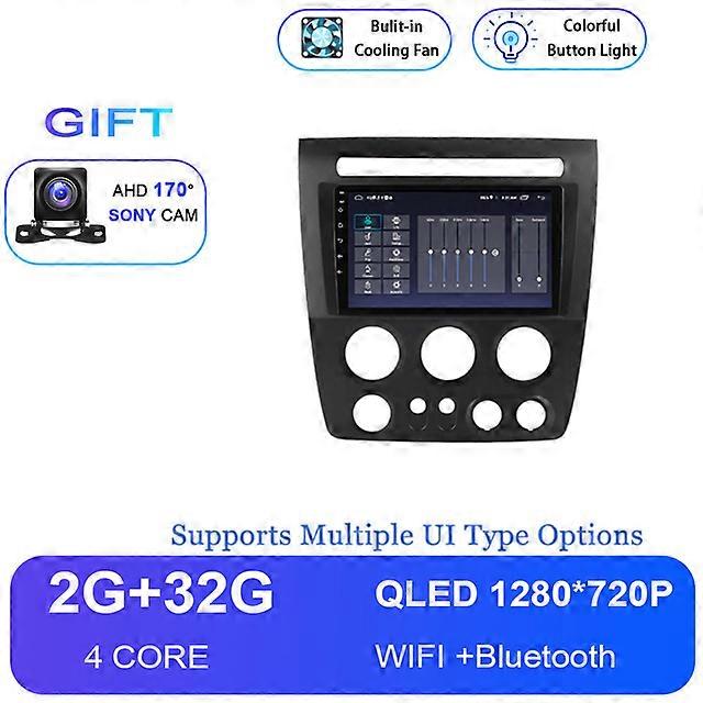 Android 12 Voiture Radio Multimédia Lecteur Vidéo Navigation GPS Pour Hummer H3 1 2005 - 2010 Non 2Din 2 Din DVD