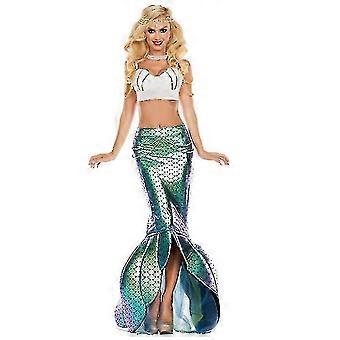 Adult Shiny Mermaid Dress Costume Including Waist Pearl Chain Performance  Costume T | Fruugo BE