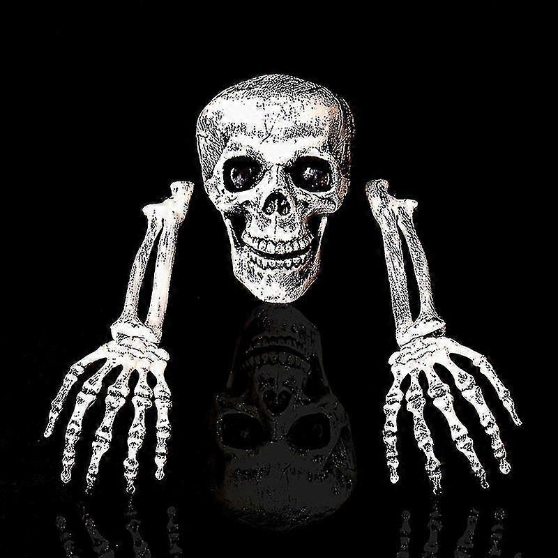 Halloween Decoration To Insert Skull Simulation Skeleton Props Ghost Festival Garden Skeleton Decoration Three-piece Skeleton SD65