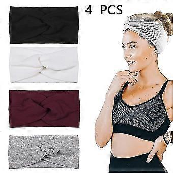 Turban Headbands, Women Wide Elastic Headwraps Thick Hair Accessories