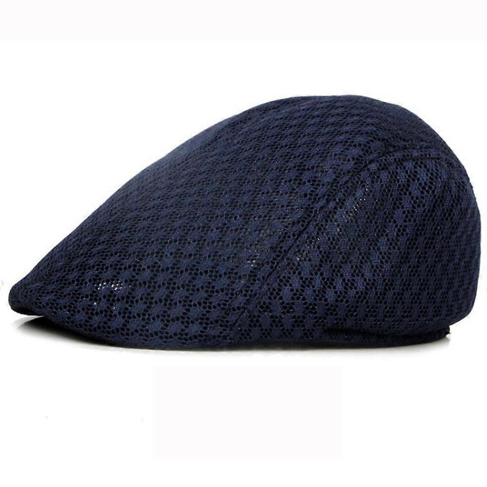 Unisex Fashion Duckbill Breathable Mesh Flats Beret Cap Golf Newsboy Cabbie Hat