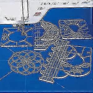 Sewing Patchwork Ruler, Free Motion, Diy Knitting Sewing Tool, Suitable For Sewing Machine, Quilting Ruler, Fixed Edge Patchwork Tool 6-piece Set-XT